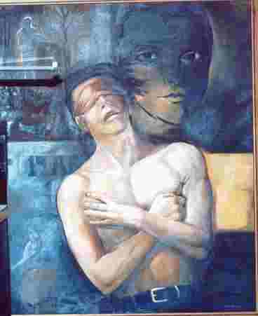 Oleo "La Muerte de Lorca" Autor: Jos� Guerrero