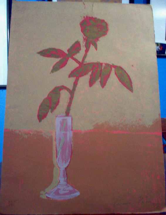 Ir a Pagina Obra Carmen Parra "Flor Violeta Dorada"