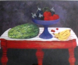 Olga Costa ReproducciÃƒÂ³n firmada "Delicias sobre la mesa"