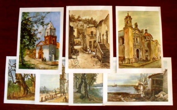 Lote de 7 Reproducciones "Paisajes"