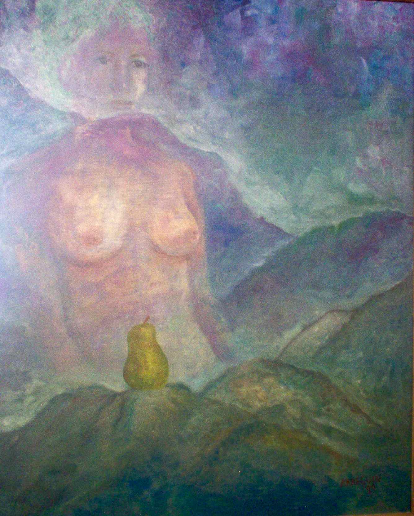 "Transpaerncia" Autor Jos� Luis Salas Arreguin, oleo sobre tela.